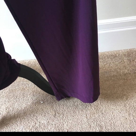 Tiana B purple stretch jumpsuit with bling - Picture 4 of 9